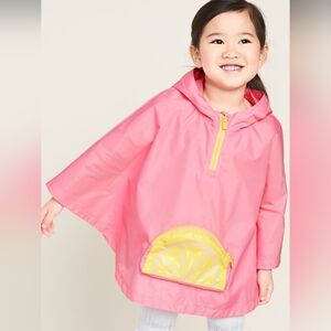 OLD NAVY foldable waterproof poncho size 18-24 months